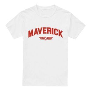 Top Gun Mens Maverick Varsity T-Shirt / White